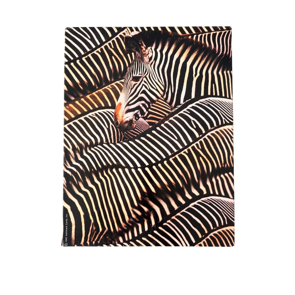 Yipes Stripes Zebra 500 Piece Puzzle Vintage 1997 Springbok Hallmark
